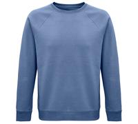 SOLS Unisex Adult Space Organic Raglan Sweatshirt (Blue) - Size 2XS