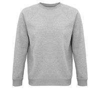 SOLS Unisex Adult Space Organic Raglan Sweatshirt (Grey Marl) - Size Large