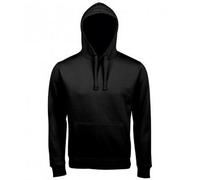 SOLS Unisex Adults Spencer Hooded Sweatshirt (Black) - Size Small
