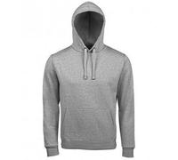 SOLS Unisex Adults Spencer Hooded Sweatshirt - Grey Marl - 3XL - Grey Marl - 80% Ringspun Cotton/20% Polyester