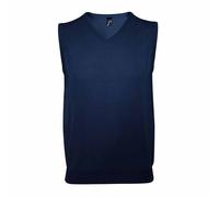 Gentlemen Sleeveless V Neck Sweater Vest SOL'S Navy S