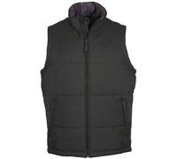(L, Charcoal) SOLS Warm Unisex Padded Bodywarmer Jacket