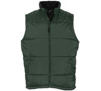 SOLS Warm Unisex Padded Bodywarmer Jacket - Forest Green - M - Forest Green - 50% Nylon/50% Polyester