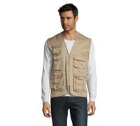 SOL'S Wild - Functional Multipocket Reporter Vest (XL, Rope)