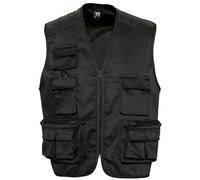Wild Full Zip Waistcoat Bodywarmer Jacket SOL'S Black XL