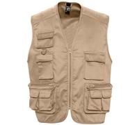 SOLS Wild Unisex Full Zip Waistcoat Bodywarmer Jacket (Rope) - Multicolour - Size Medium