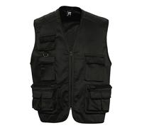 Wild Full Zip Waistcoat Bodywarmer Jacket SOL'S Black XL