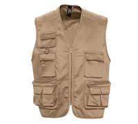 SOLS Wild Unisex Full Zip Waistcoat Bodywarmer Jacket (Rope) - Multicolour - Size X-Large