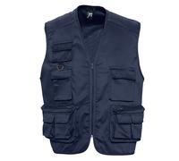 SOLS Wild Unisex Full Zip Waistcoat Bodywarmer Jacket (Navy) - Size 2XL