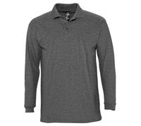 SOL'S Winter II Long Sleeve Cotton Piqué Polo Shirt 12+ Colours