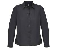 SOL'S Women's Bailey Poplin Long-Sleeved Shirt in Black | Size: Medium SOL'S Black M