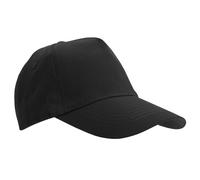 SOL'S Women's Buzz 5 Panel Baseball Cap in Black SOL'S Black One Size