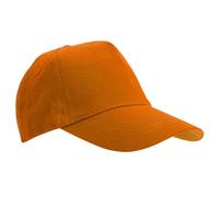 SOL'S Women's Buzz 5 Panel Baseball Cap in Orange SOL'S Orange One Size