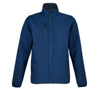 SOLS Womens/Ladies Falcon Softshell Recycled Soft Shell Jacket (Abyss Blue) - Size X-Large