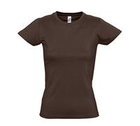 SOL'S Womens Imperial Heavy T-Shirt - Chocolate - S