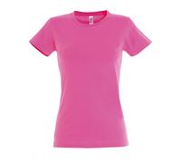 SOL'S Women's Imperial Short-Sleeved T-Shirt in Bright Pink | Size: Small SOL'S Bright Pink S