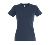 SOL'S Women's Imperial Short-Sleeved T-Shirt in Mid Blue | Size: Medium SOL'S Mid Blue M