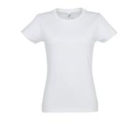 SOL'S Women's Imperial Short-Sleeved T-Shirt in White | Size: Medium SOL'S White M