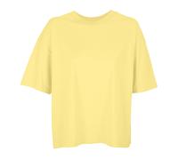SOLS Womens/Ladies Boxy Organic Oversized T-Shirt (Light Yellow) - Size Small