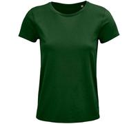 SOLS Womens/Ladies Crusader Organic T-Shirt (Bottle Green) - Size 2XL