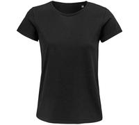 SOLS Womens/Ladies Crusader Organic T-Shirt (Deep Black) - Size 2XL