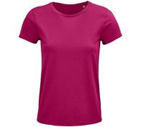 SOLS Womens/Ladies Crusader Organic T-Shirt (Fuchsia) - Size Small