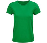 SOLS Womens/Ladies Crusader Organic T-Shirt (Kelly Green) - Size Medium