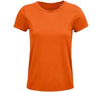 SOLS Womens/Ladies Crusader Organic T-Shirt (Orange) - Size Medium