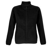 SOLS Womens/Ladies Factor Microfleece Recycled Fleece Jacket (Black) - Size Large