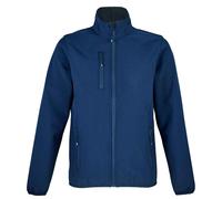 SOLS Womens/Ladies Falcon Softshell Recycled Soft Shell Jacket (Abyss Blue) - Size Medium