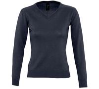 SOLS Womens/Ladies Galaxy V Neck Sweater (Navy) - Size X-Small