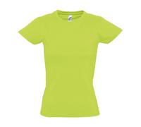 SOLS Womens/Ladies Imperial Heavy Short Sleeve T-Shirt (Apple Green) - Size Medium