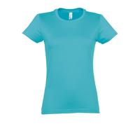 SOLS Womens/Ladies Imperial Heavy Short Sleeve T-Shirt (Blue Atoll) - Size Medium