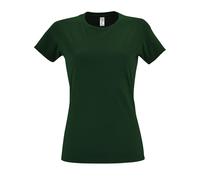 SOLS Womens/Ladies Imperial Heavy Short Sleeve T-Shirt (Bottle Green) - Size Medium