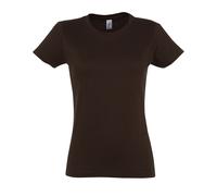 SOL'S Women's Imperial Short-Sleeved T-Shirt in Chocolate | Size: 2XL SOL'S Chocolate 2XL