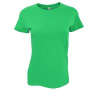 SOLS Womens/Ladies Imperial Heavy Short Sleeve T-Shirt (Kelly Green) Cotton - Size Small