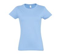 SOLS Womens/Ladies Imperial Heavy Short Sleeve T-Shirt (Sky Blue) - Size Small