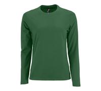 SOLS Womens/Ladies Imperial Long Sleeve T-Shirt (Bottle Green) - Size Medium