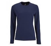 SOLS Womens/Ladies Imperial Long Sleeve T-Shirt (French Navy) - Size 2XL