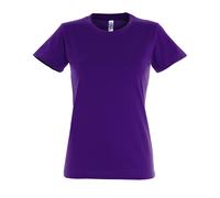 SOLS Womens/Ladies Imperial Short-Sleeved T-Shirt (Dark Purple) - Size Medium