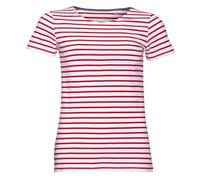 Miles Striped Short Sleeve T-Shirt SOL'S White S