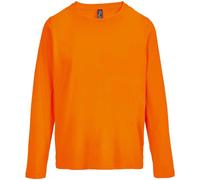 SOL'S Women's Monarch Long-Sleeved T-Shirt in Orange | Size: Large SOL'S Orange L