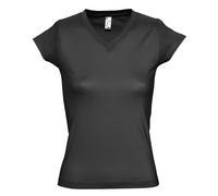 SOLS Womens/Ladies Moon V Neck Short Sleeve T-Shirt (Dark Grey) Cotton - Size 3XL
