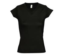 SOLs Womens/Ladies Moon V Neck Short Sleeve Cotton Summer T- PC294