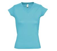 SOLs Womens/Ladies Moon V Neck Short Sleeve Cotton Summer T- PC294