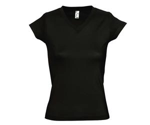 SOLs Womens/Ladies Moon V Neck Short Sleeve Cotton Summer T- PC294