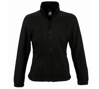 SOLS Womens/Ladies North Full Zip Fleece Jacket (Black) - Size Medium