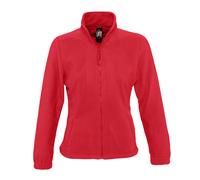 SOLS Womens/Ladies North Full Zip Fleece Jacket (Red) - Size Medium