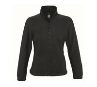 SOLS Womens/Ladies North Full Zip Fleece Jacket (Black) - Size Large