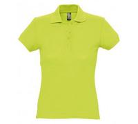 SOLS Womens/Ladies Passion Pique Short Sleeve Polo Shirt (Apple Green) - Multicolour Cotton - Size Large